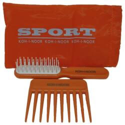 Koh-I-Noor Cosmetics Set cadou pieptene si perie mica portocalie, Koh-I-Noor, 4222A (4222A)