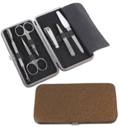 Koh-I-Noor Cosmetics Set manichiura 6 piese, cutie maro, Koh-I-Noor (K04-BW)