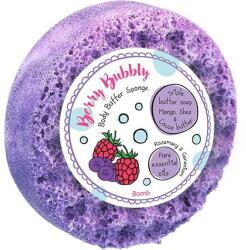 BOMB Cosmetics Sapun cu burete pentru masaj Berry Bubbly, Bomb Cosmetics (PBERRYB04)
