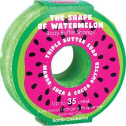 BOMB Cosmetics Sapun exfoliant cu burete The Shape of Watermelon Donut Body, Bomb Cosmetics (PSHAWAT04)