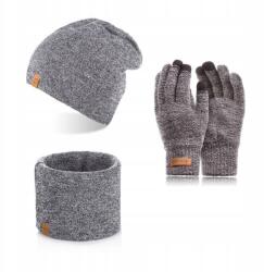 Brødrene Világosszürke Brodrene Sapka Tuba Kesztyű Szett (99998-ZESLGM)