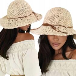  Női Kalap Uni Bucket Kalap Sztrókalap Nyári Strand Kalap Áttört Mintával (kapelusz bucket hat czapka słomiany słomkowy)