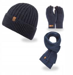 Brødrene Téli szett Férfi Sapka Sál Kesztyű Brodrene Sötétkék Meleg Uni (103138-NAVYMULIN)
