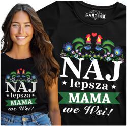 Gartees Nyomott Mintás Női Póló A Legjobb Anya A Faluban Szuper Ajándék Anyának