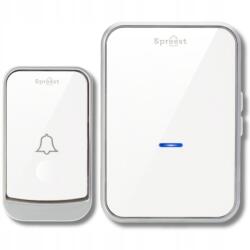 Spreest Vezeték Nélküli Kapucsengő Elemes Kapuhoz Vízálló Külső (Dzwonek Q193-BS Czarny 1R1T)