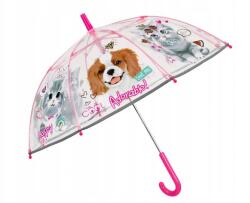 Perletti Cool Kids, Gyermek fényvisszaverő esernyő Háziállatok Átlátszó, 15635 (15635)
