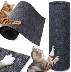  Kaparószőnyeg Macskáknak Kanapéra Öntapadós Szürke Kaparófa 40x200 CM (0078860)