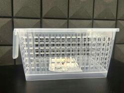 Ratan Műanyag kosár fogantyúkkal - 27, 5 × 16 × 13 cm