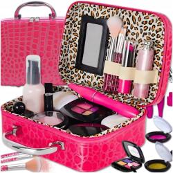 MEMFLOW Összecsukható Láda Kozmetikumok Gyerekeknek Spa Smink Köröm Smink Szett (ROZKŁADANY KUFEREK KOSMETYKI MEMFLOW)