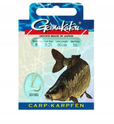 Gamakatsu Gama Booklet Carp 3310G Nr 4 0, 28MM 60CM (140127-600)