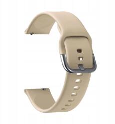  Univerzális Szíj Xiaomi Amazfit Gtr Gts Samsung készülékhez 20mm Bézs Ezüst (20mm)