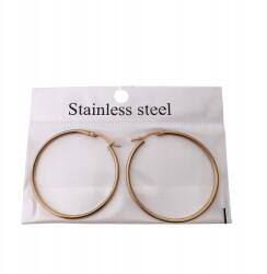 Stainless steel Amello karika fülbevaló rozsdamentes acél női fülbevaló arany 40mm