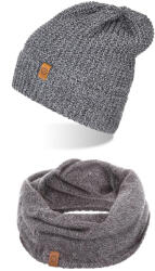 Brødrene Szürke Férfi Téli Kémény Sapka Hosszú Brodrene 2in1 (103130-DARKGRAY)