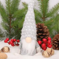 Emized Karácsonyi manó szakállal szürke 25cm (QH20Y231-2A)