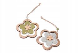 Emized Fa virág medálok pöttyös 2 db (17375-1)