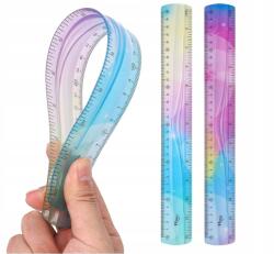  2 db műanyag vonalzó, törésálló radíros ceruza (X001QII1QX)