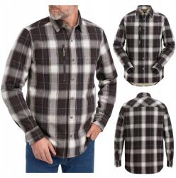 Snickers Workwear Férfi meleg kockás flanel bélelt ing vastag Snickers 8522 szürke XL (8522)