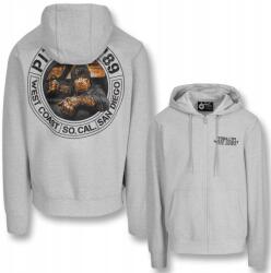 Pitbull Férfi cipzáras kapucnis pulóver Pitbull Driving Nyomtatott kapucni Vékony (135048121005)