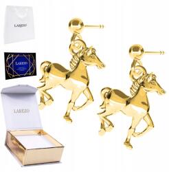 Larezo Arany fülbevaló 925 Aranyozott lovakkal bff ló póni stift (dlugie dla dziewczynki kobiet kola kolka s097)