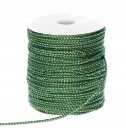 Csillámos zsinór zöld-arany 2, 5mmx100m