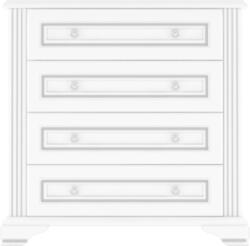 GERBOR White 008 komód 4s90 havas kőris/ezüst fenyő - mindigbutor