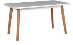 Mindigbútor Oslo 7 bővíthető étkezőasztal sonoma-fehér színben - mindigbutor