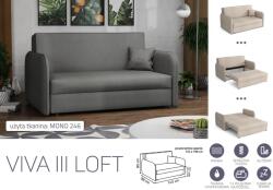 Mindigbútor VIVA LOFT III. előre nyíló rugós kanapé Mono 246 színben - mindigbutor