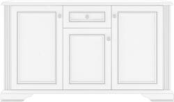 GERBOR White 009 komód 3d1s havas kőris/ezüst fenyő - mindigbutor