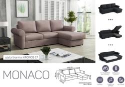 Mindigbútor Monaco sarok ülőgarnitúra Kronos 27 színben - mindigbutor
