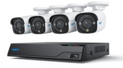 Reolink NVS8-8MB4 4K IP kamera szett, 4 csőkamerával beépített 2TB HDD-vel (PS4KB01-8)
