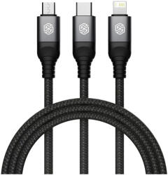 Nillkin Data Cable Swift Pro 3in1 1, 5m adatkábel fekete (57983119368)