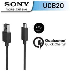 Sony Mobile UCB-20 Sony USB-C adatkábel 3A 1m fekete - csomagolás nélküli gyári (32515)