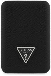 GUESS PU Grained Triangle Logo MagSafe hordozható töltő 5000mAh fekete (GUPB5FPGTSPSK)