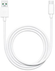 OPPO DL129 OPPO USB-C adatkábel Fast Charge 65W 1m fehér - csomagolás nélküli gyári (57983108753)