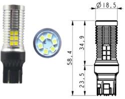DT-Xenon T20 7440 W21W - 7443 W21/5W LED 30x3030SMD Epistar fehér Canbus