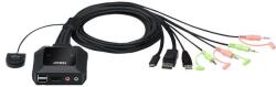 ATEN Превключвател KVM ATEN CS52DP, Дву портов USB-C DisplayPort (CS52DP-AT) - zettabytex