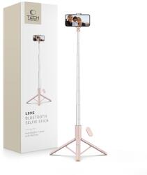 Tech-Protect iKi L09S Bluetooth szelfibot és tripod állvány 29-146cm - rózsaszín