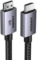 UGREEN Cablu Ugreen HD171 cu conectori HDMI 2.1 8K certificat, 1 m lungime - gri