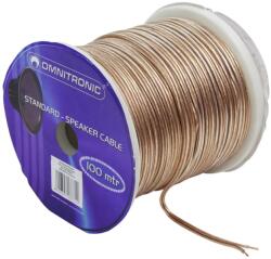 Omnitronic Speaker cable 2x1.5 100m clear