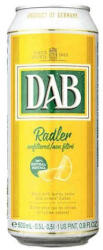 DAB Radler szűretlen sör 0, 5 L dobozos