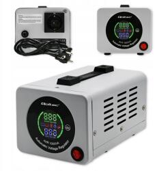 Qoltec Automatikus feszültségstabilizátor Qoltec Avr 1000VA 800W LCD védelem 230V (5901878507231)