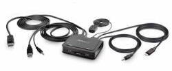 StarTech - 2 portos hibrid USB-C DisplayPort kábel KVM kapcsoló - C2-D46-UAC-CBL-KVM (C2-D46-UAC-CBL-KVM)