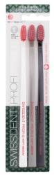 Swissdent Profi Colours Trio Soft-Medium puha-közepes keménységű fogkefe 3 db