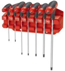 Milwaukee Rack Torx kulcs készlet T Komfort markolattal 7db-os, T9-T10-T15-T20-T25-T30-T40 (4932498690)