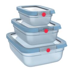 Tefal Dobozok Tefal OneClick 3 db N1230210 Kék (N1230210)