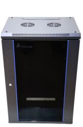 Extralink 18U 600X600 WALL-MOUNTED RACKMOUNT CABINET BLACK Raft montat pe perete Negru (EX.16880)