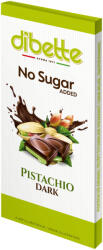 DIBETTE NAS töltött étcsokoládé 80g pisztácia ízű krémmel HCN 52% malt. kakaó