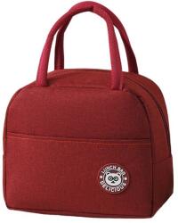 Flippy Thermal Flippy ebédtáska, többfunkciós, rekeszes, vízálló, fogantyúkkal, külső zseb, 22x14x19 cm, piros (131623)