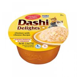 Inaba Foods 6 x Ciao Dashi pentru pisici cu Pui si Branza, 70 g