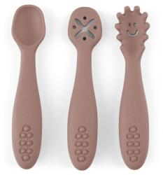 Petite&mars Take&match szilikon gyakorló kanál szett 3db velvet latte